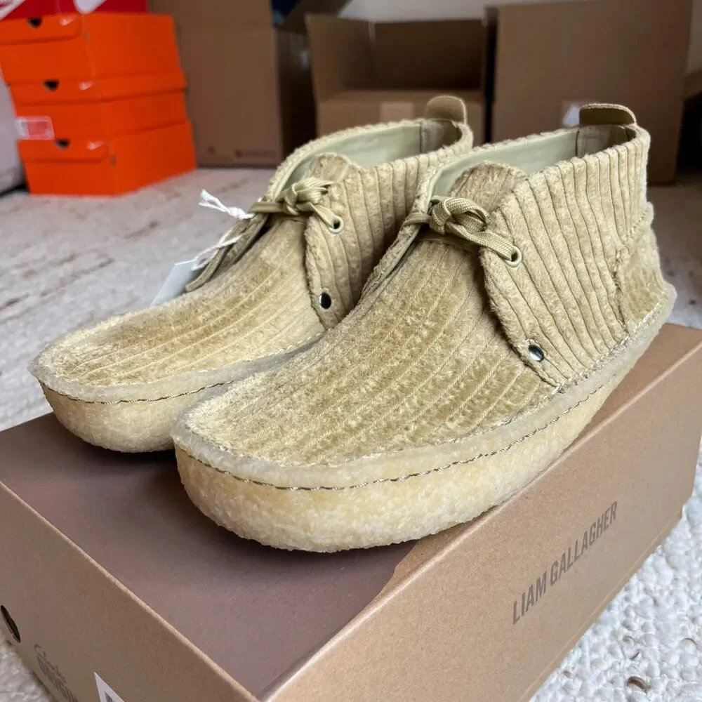NEW Clarks x Liam Gallagher LG Collab Desert Rain Shoes Men 9 Wallabees EU 42